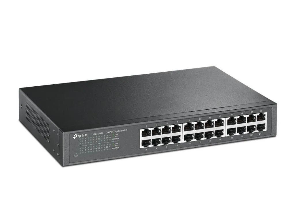 Hub 24 Portas Tp-Link TL-SG1024 10/100/1000 Rack