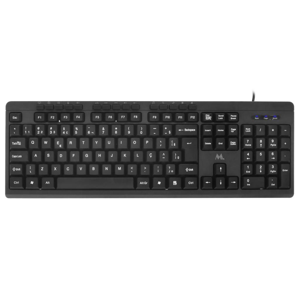 Teclado USB Mtek KB8188M-PT Português Preto