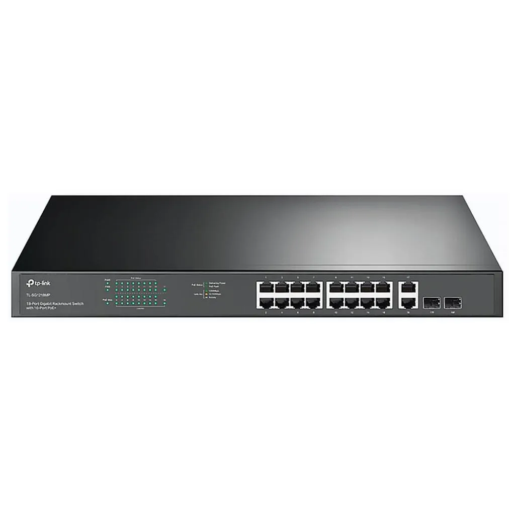 Hub 18 Portas Tp-Link TL-SG1218MP 16 POE+ Rack