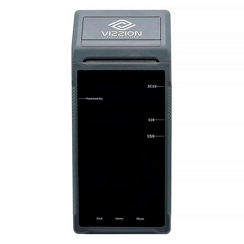 Terminal Vizzion POS-Q2 Preto 5.5" Android Touchscreen