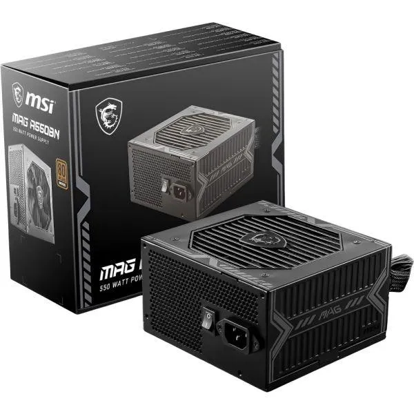 FONTE 550W MSI MAG A550BN 80 PLUS BRONZE (IVA)