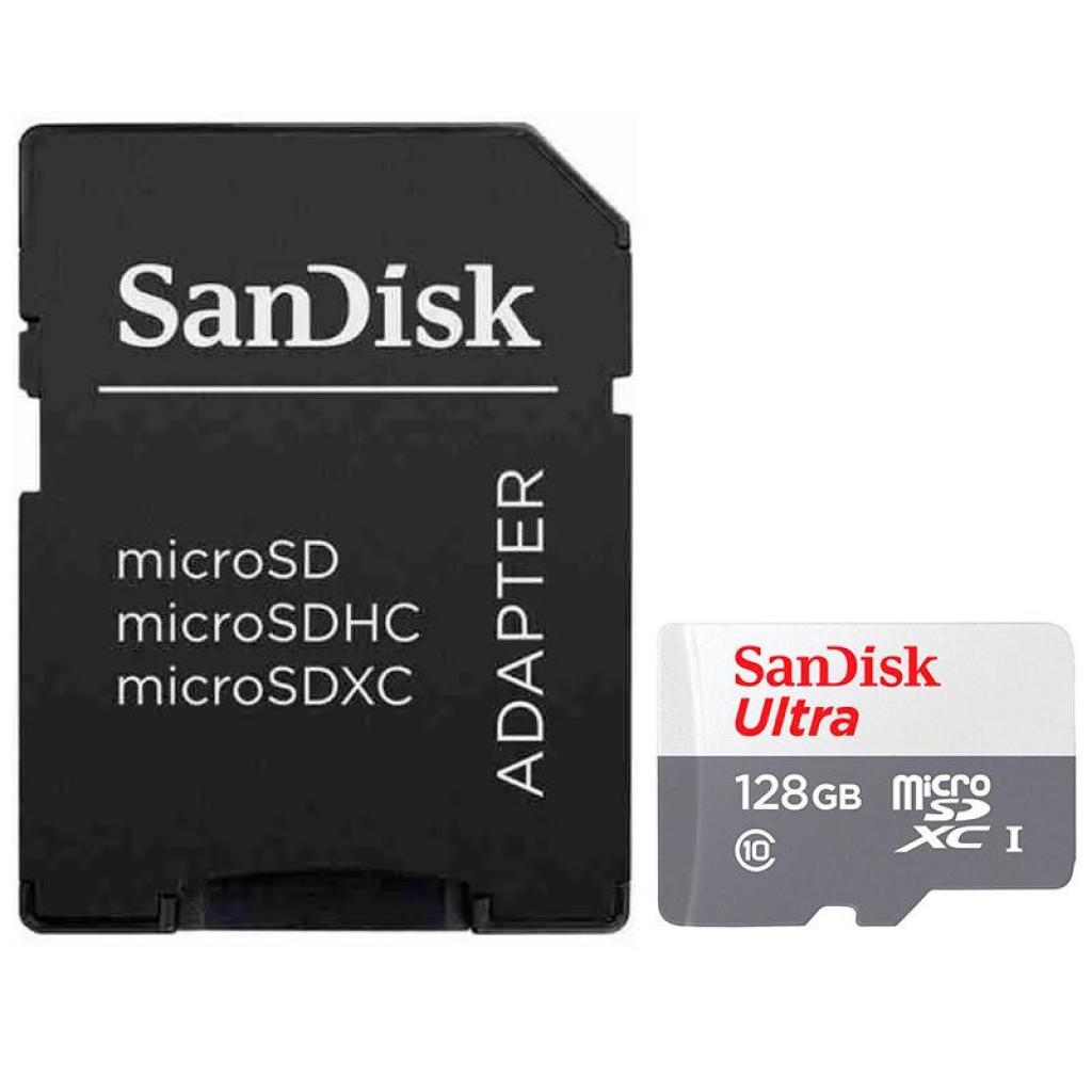 Cartão De Memóriaória Microsd 128GB Sandisk Ultra Classe 10 100MB/s