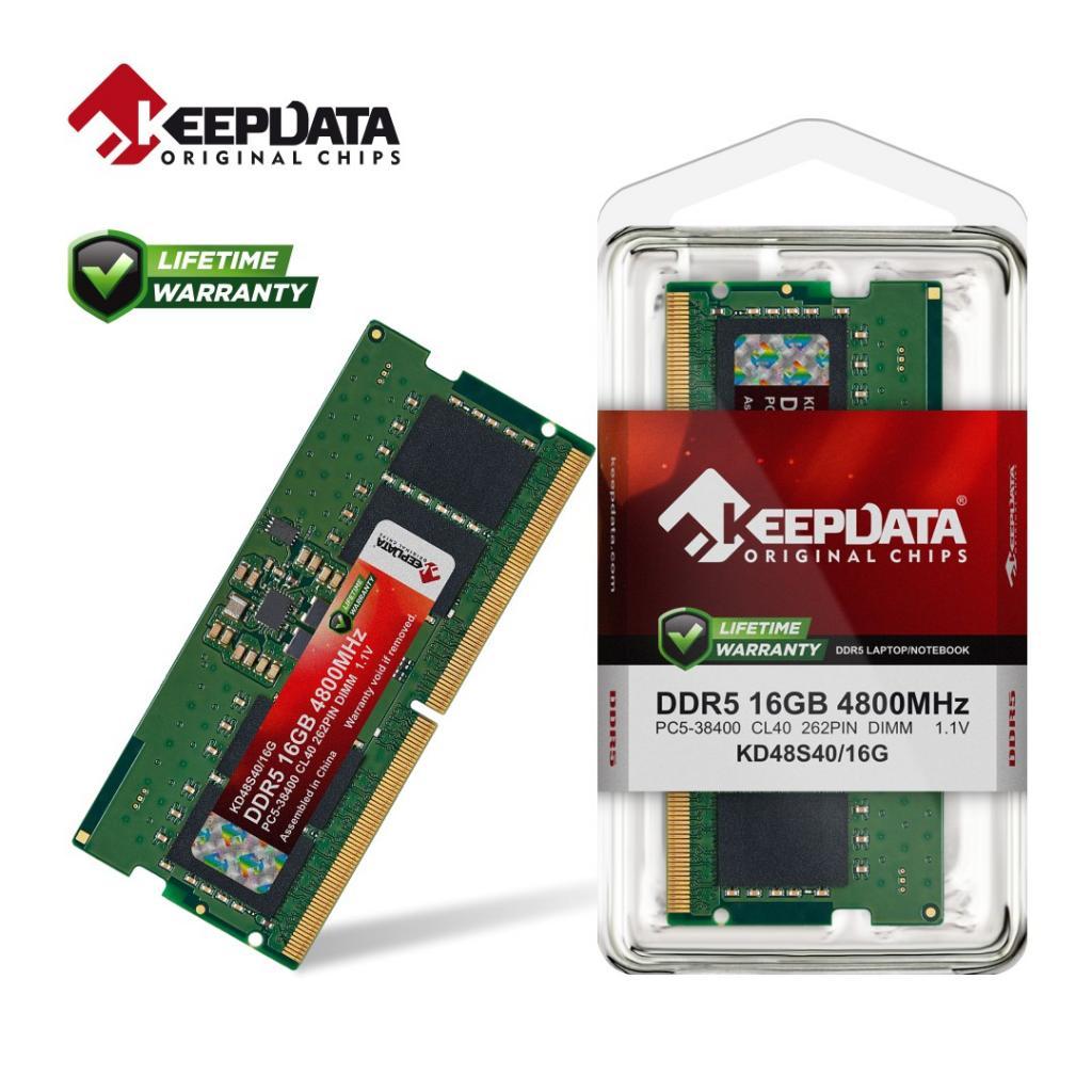 Memória P/ Ntb DDR5 16GB 4800 Keepdata KD48S40/16G