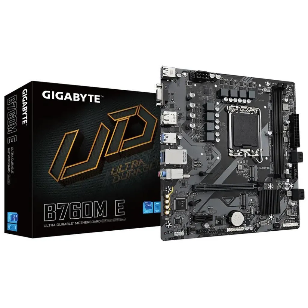 Placa Mãe Intel 1700 Gigabyte B760M E DDR5 Micro Atx