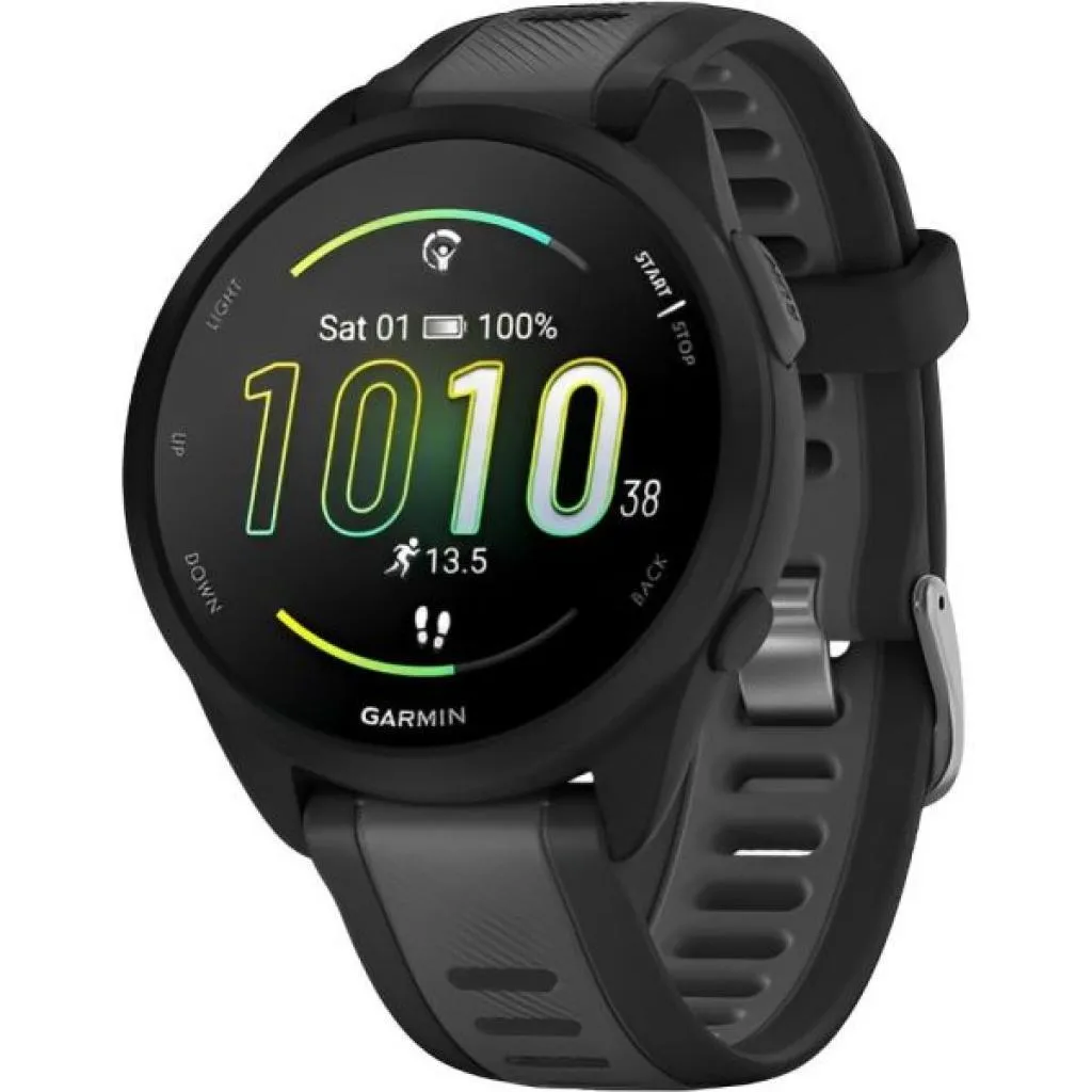 Relógio Garmin Forerunner 165 Preto Gray Gps Esportivo
