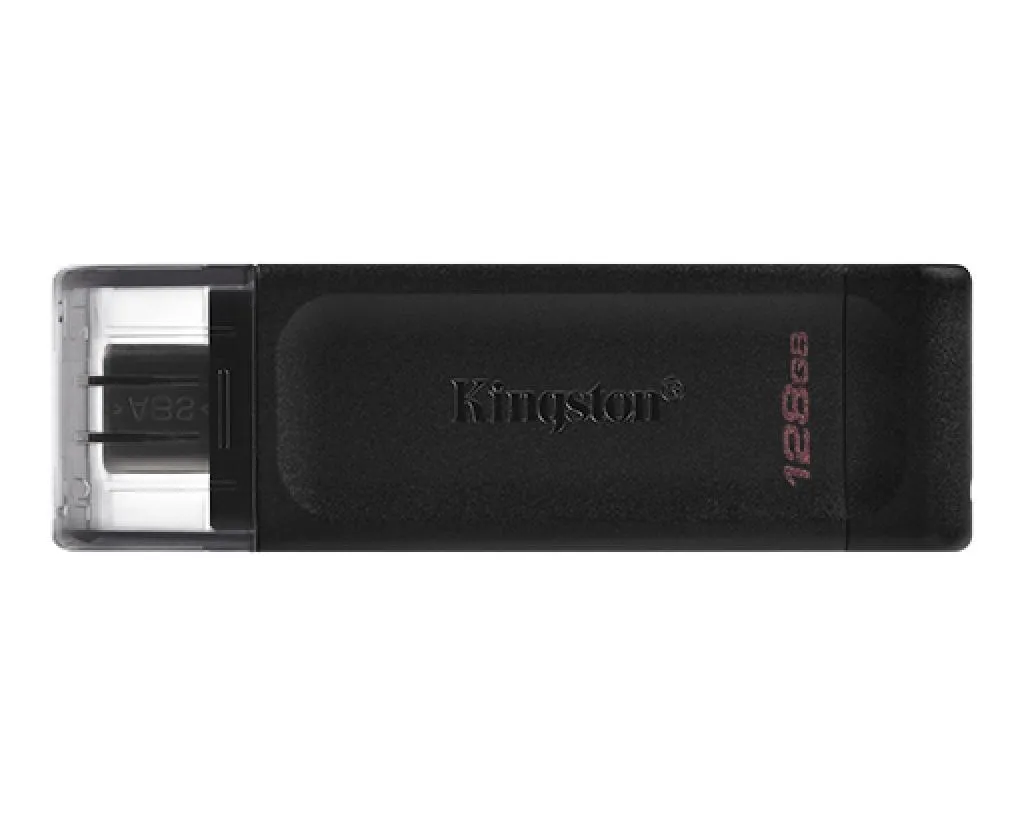 Pen Drive Kingston DT70 128GB USB-C Preto