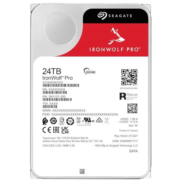 HD SATA3 24TB SEAGATE IRONWOLF PRO ST24000NT002