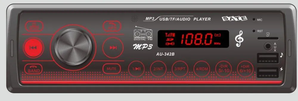 Som P/CARRO Satellite AU342B FM/USB/SD Bluetooth