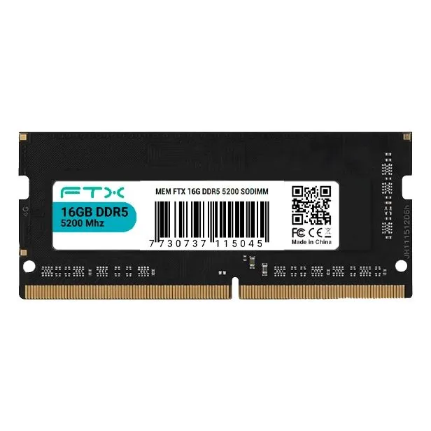 Memória para Notebook RAM FTX 16GB 5200MHz DDR5