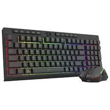 TEC. USB REDRAGON KIT S142 C/MOUSE PRETO