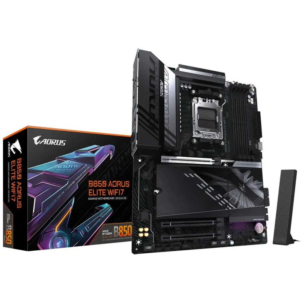 Placa-Mãe Gigabyte B850 Aorus Elite Wi-Fi 7 Soquete AM5 DDR5