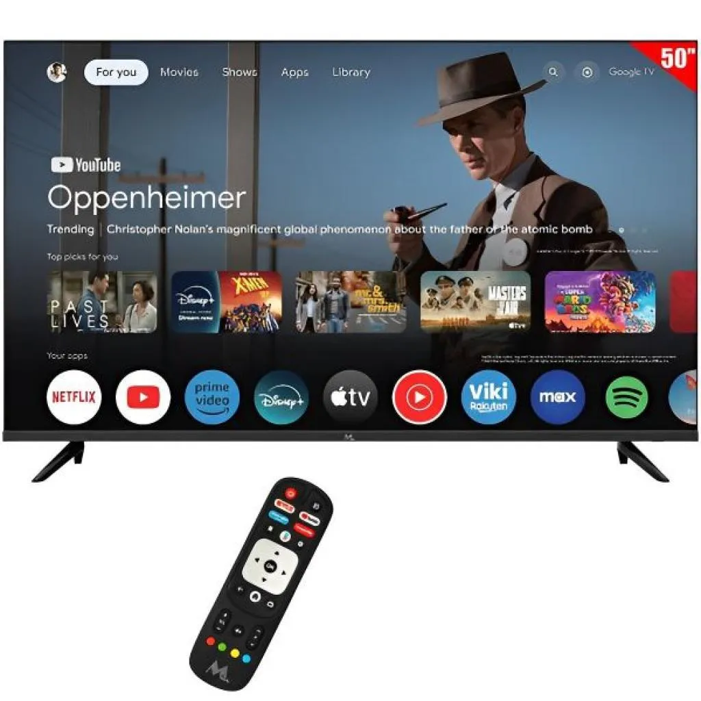 TV Qled 55 Mtek MKQ55FSGU 4K Smart Google WIFI