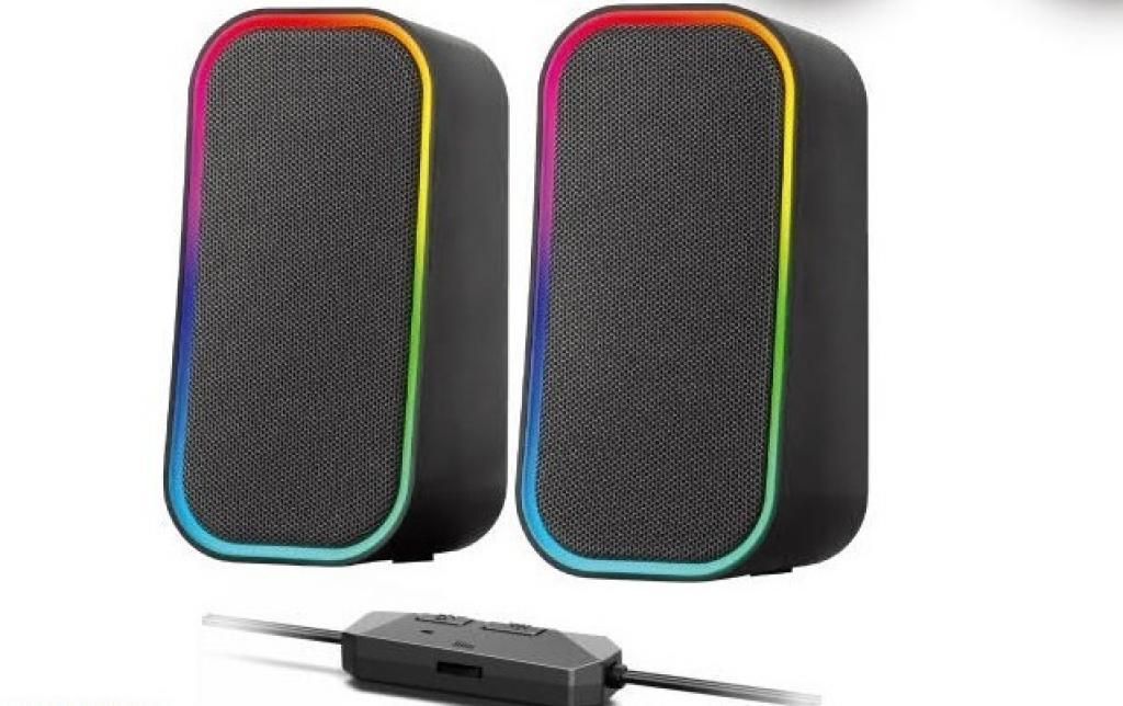 Caixa De Som Gamer Rgb Bluetooth USB Satellite AS-92007
