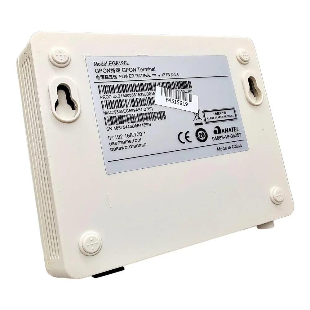 F. Onu Gpon Hibrida Huawei Eg8120l 1Ge+1Ge+1Pots
