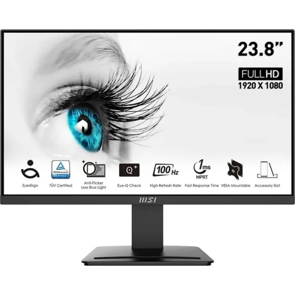 MON. LED 23.8" MSI PRO MP242L FHD IPS 1MS DP/HDMI