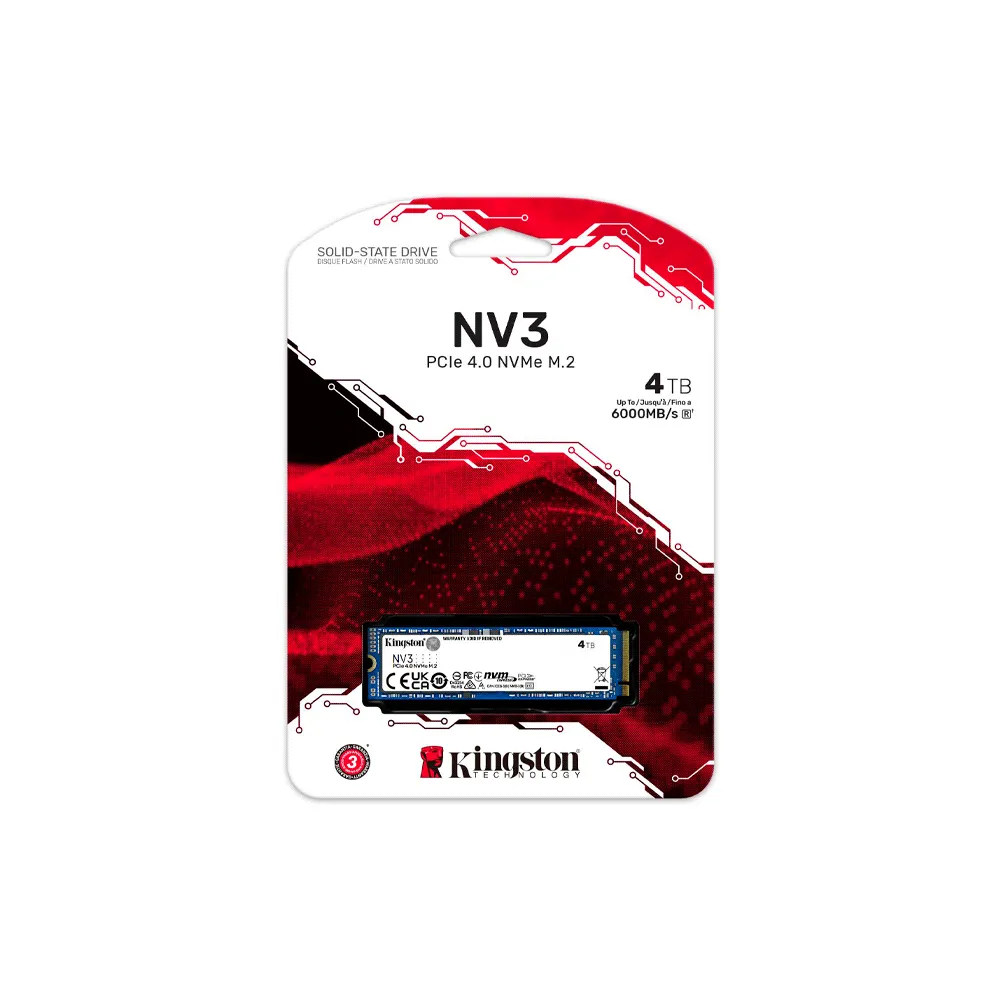 Hd SSD M.2 4TB Kingston SNV3S/4000G Nvme
