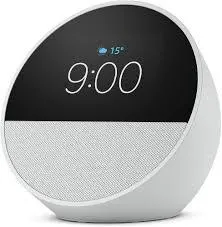 Caixa de Som Amazon Echo Spot Alexa Smart 2024 Despertador - Branca