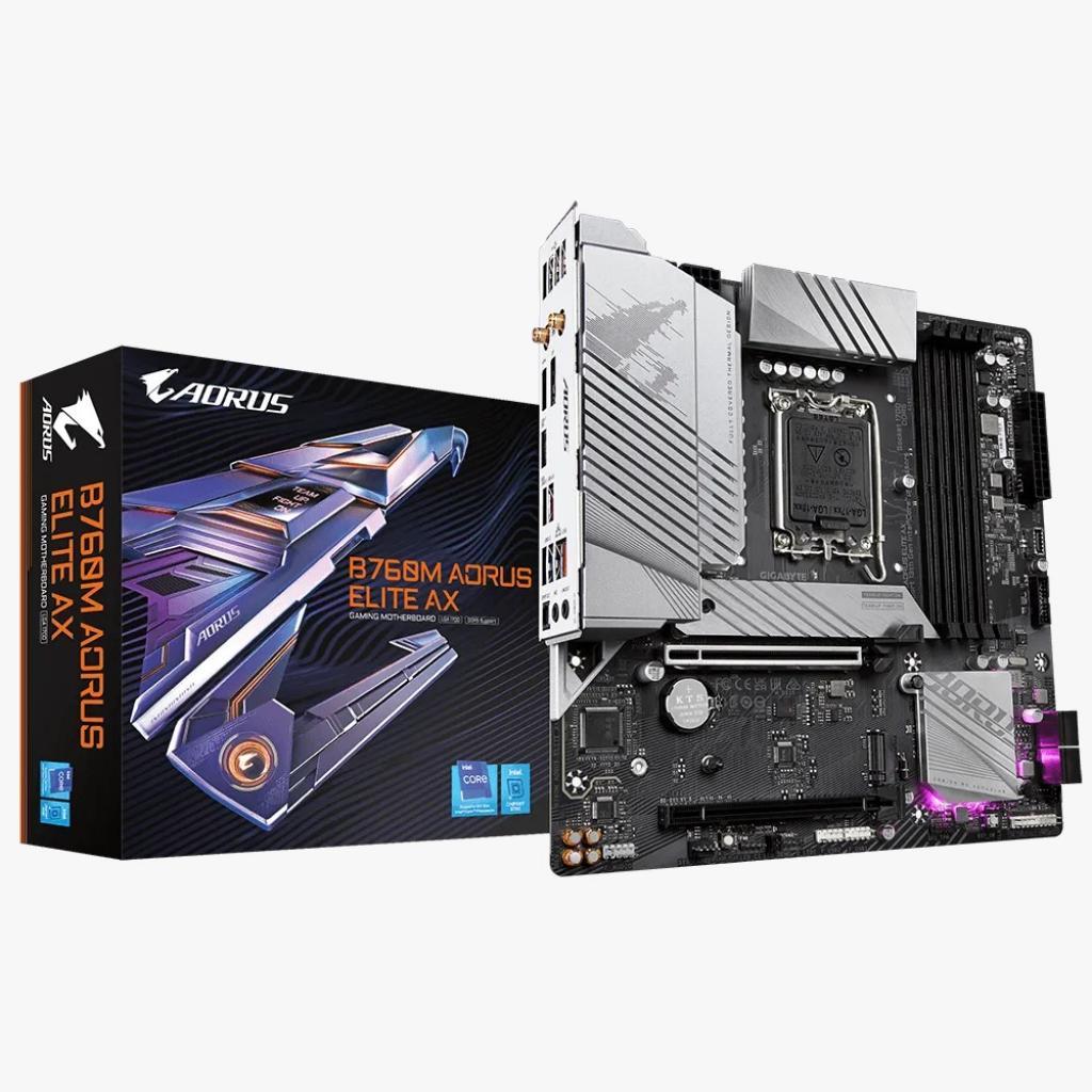 Placa Mãe Intel (1700) Gigabyte B760M Aorus Elite Ax DDR5
