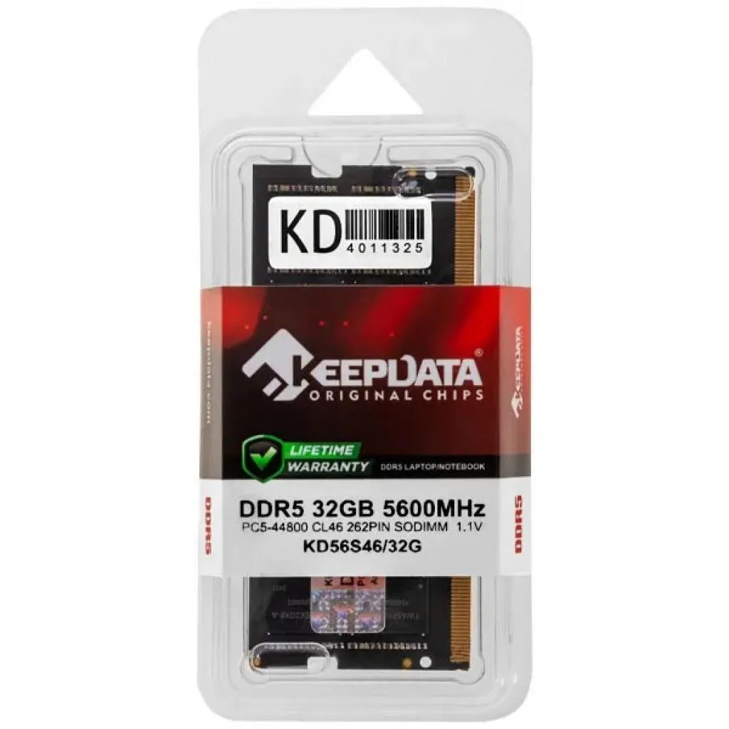 Memória Para Notebook DDR5 32GB 5600MHz Keepdata KD56S46/32G