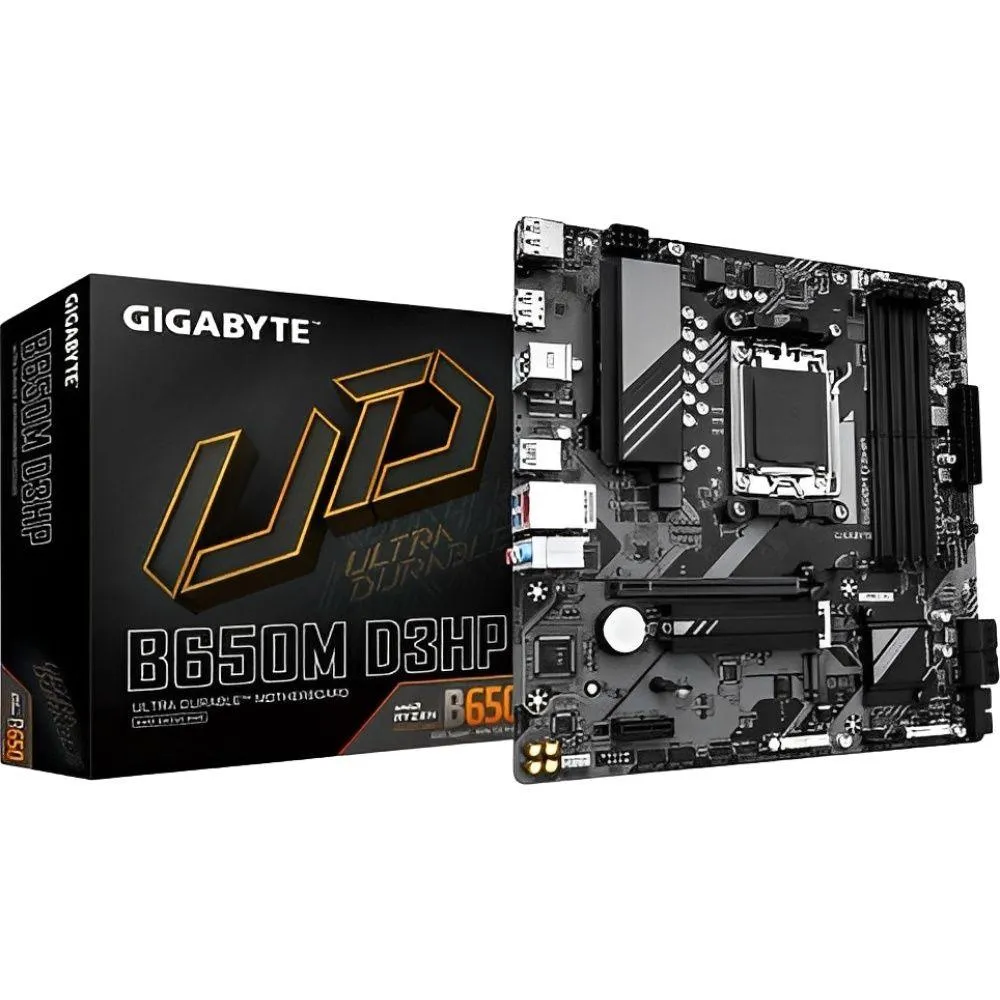 Placa-Mãe MB Amd AM5 Gigabyte B650M D3HP DDR5 Micro Atx