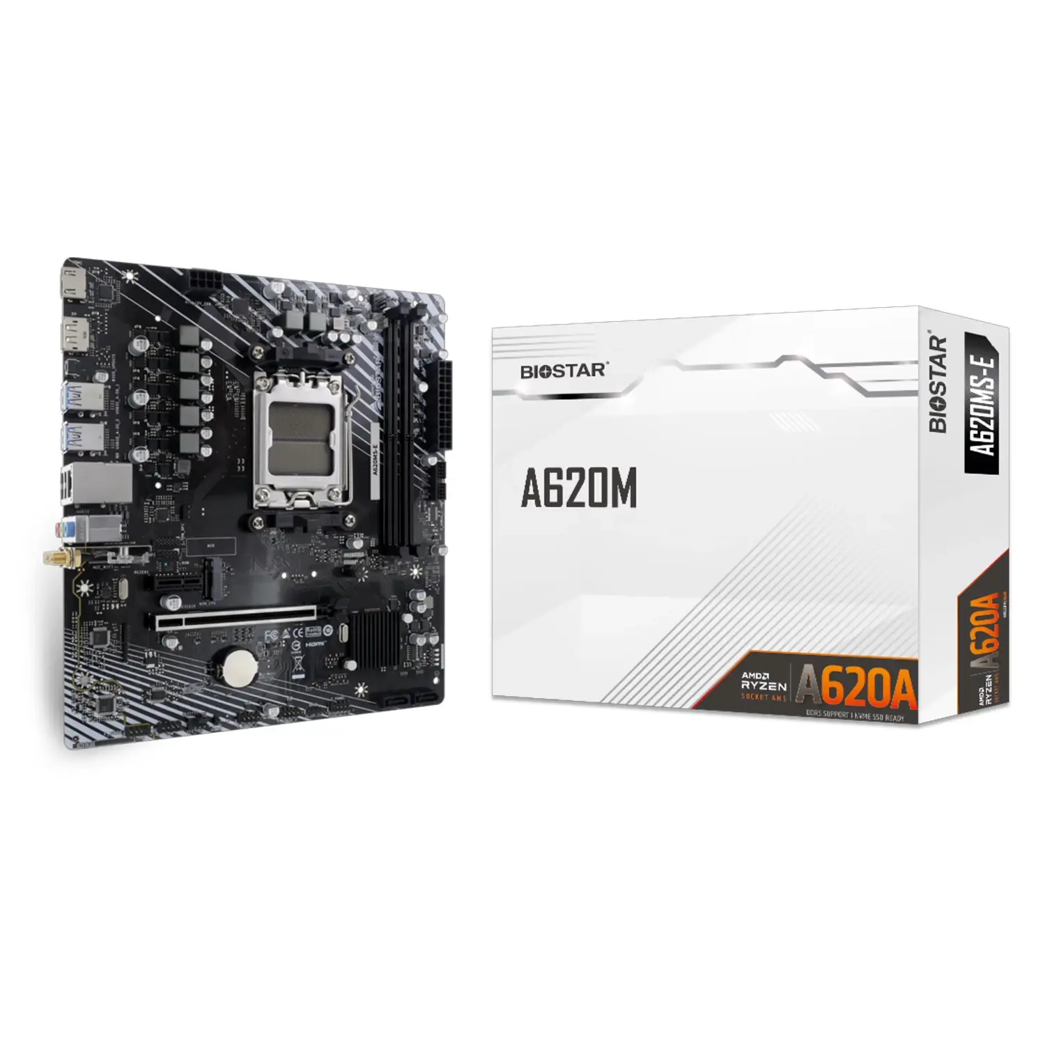 Placa Mãe AMD (AM5) Biostar A620MS-E DDR5