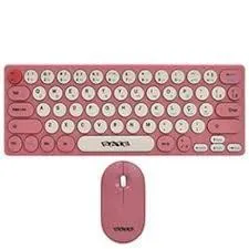 Tec USB Satellite AK6032G Com Mouse Sem Fio Rosa