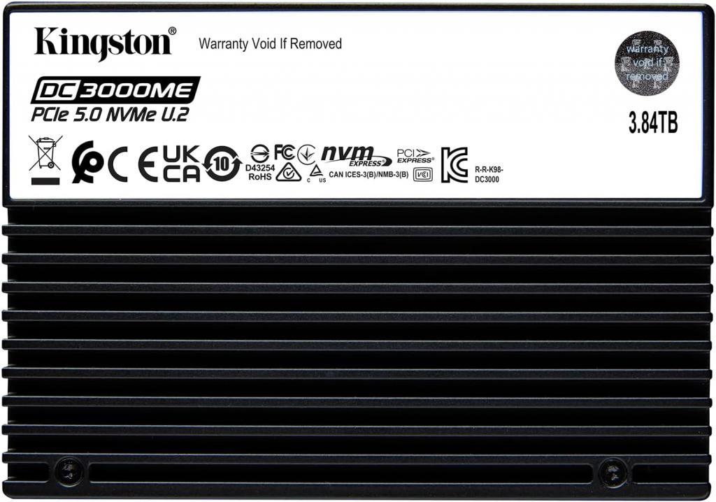 Hd SSD U.2 3.84TB Kingston SEDC3000ME/3T8 Nvme