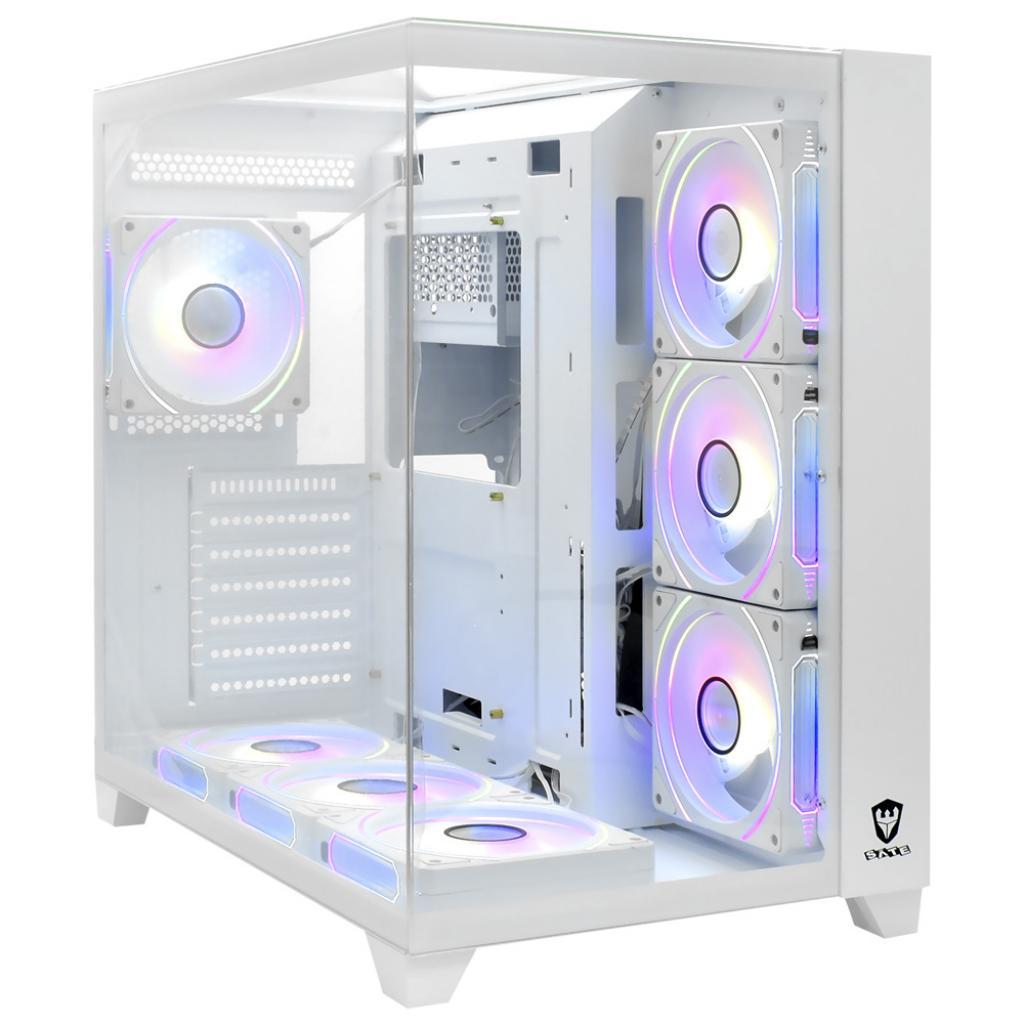 Gabinete Satellite K901 Branco Com 7 Coolers E-Atx