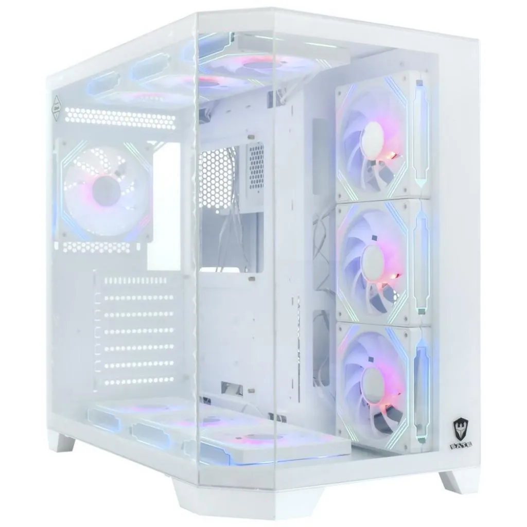 Gabinete Satellite K905 Branco Com 10 Coolers E-Atx