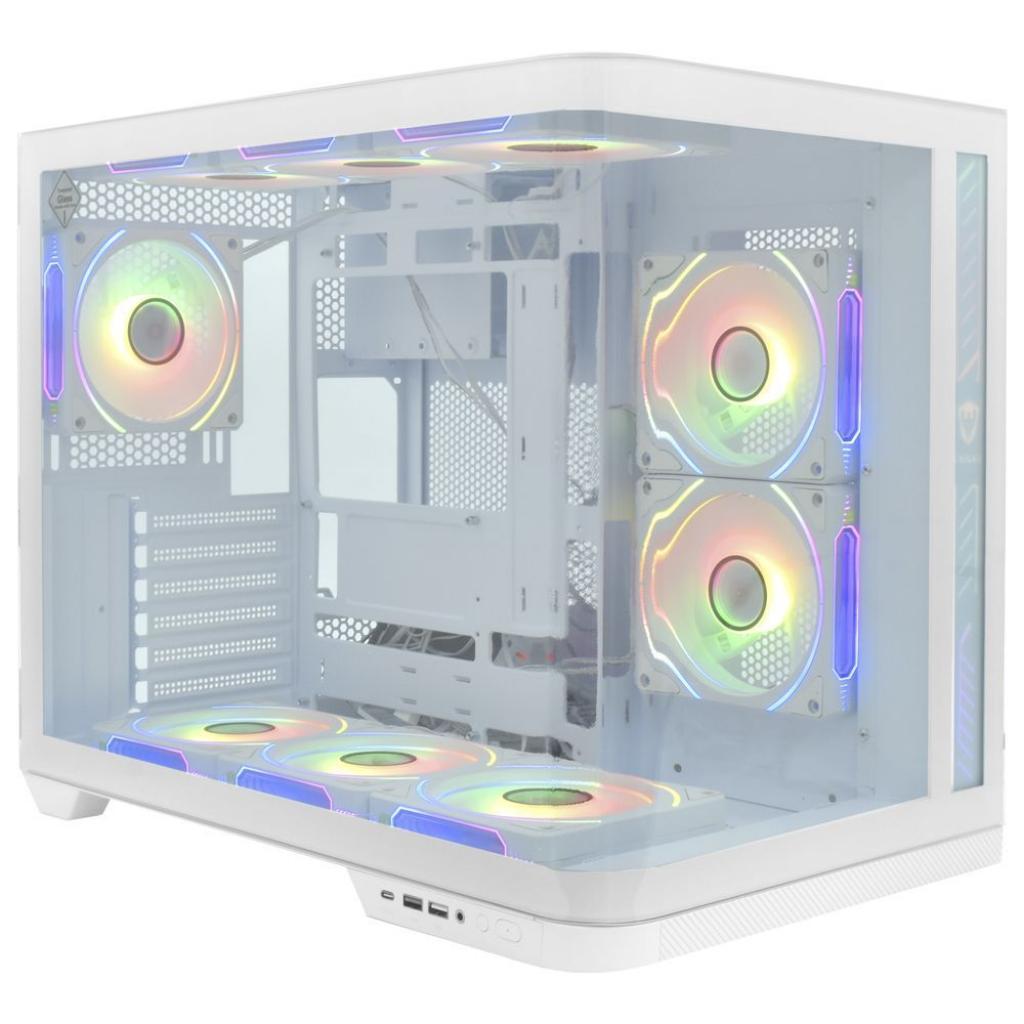 Gabinete Satellite K911 Branco Com 9 Coolers ATX/M-ATX/ITX