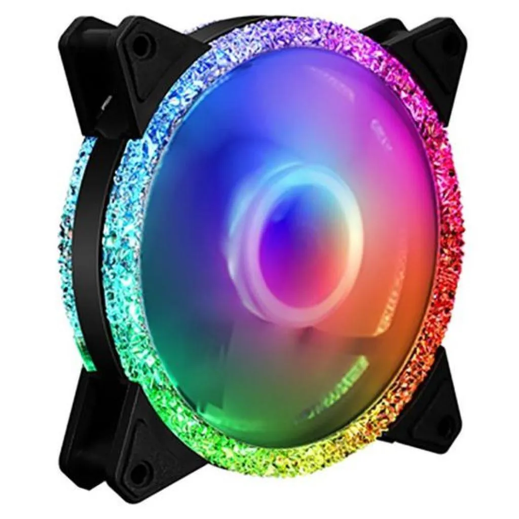 Cooler Para Gabinete Satellite 12x12 RGB-82 Com Iluminação Rgb