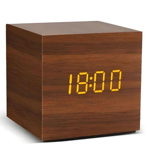 Relogio Digital Despertador Sate ac-t33 Marrom
