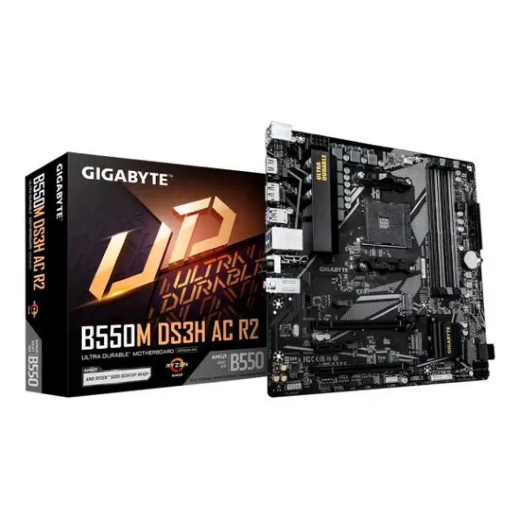 Anúncio: Placa Mae Amd (Am4) Gigabyte B550m Ds3h Ac R2 Ddr4 Wifi
