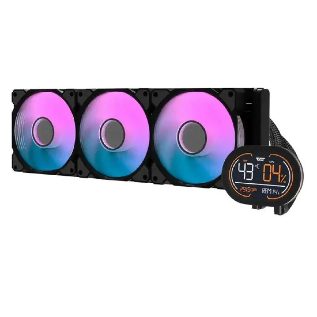 Cooler CPU Aigo Darkflash DH360D Argb Preto