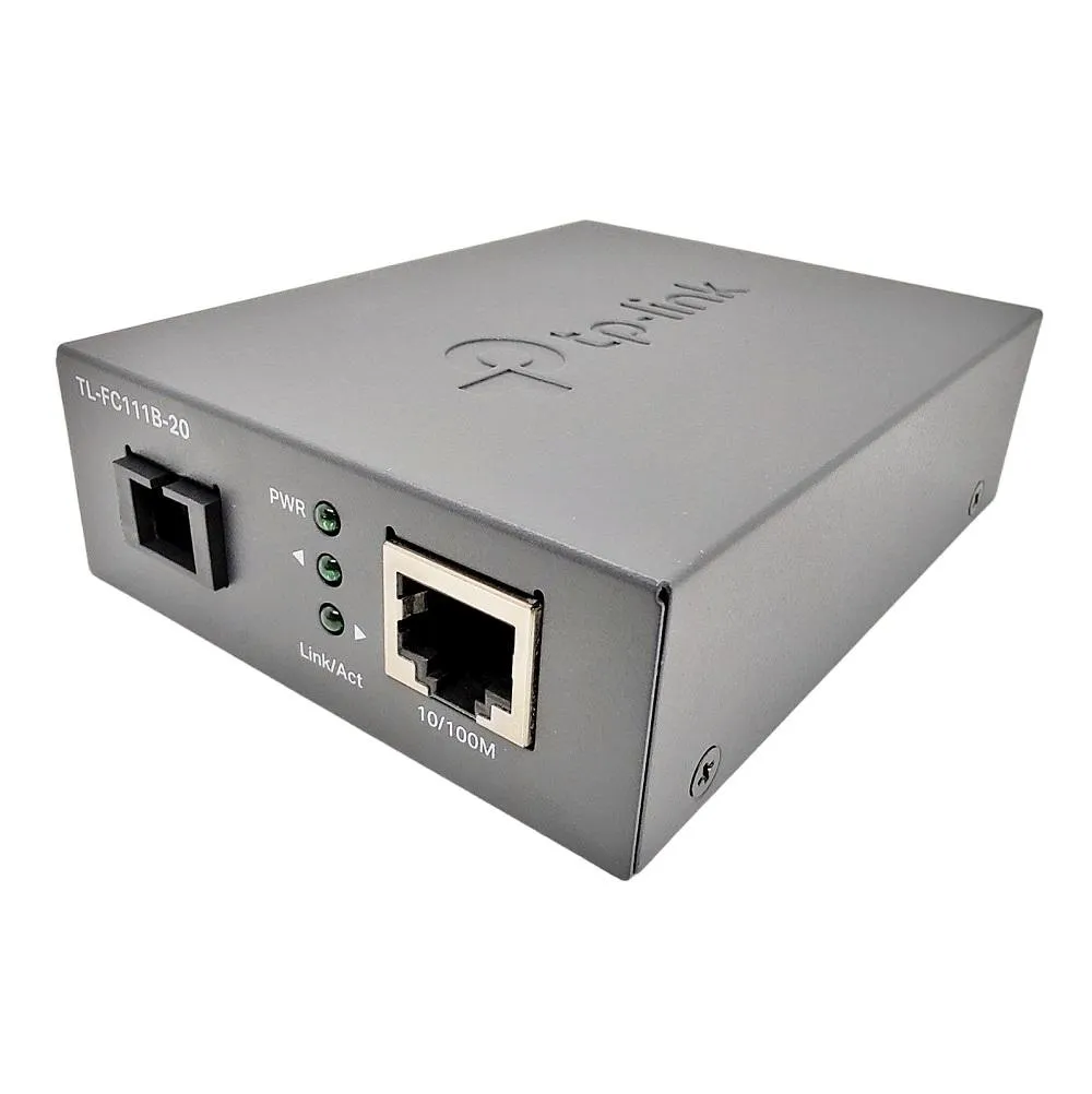 Conversor De Mídia Tp-Link TL-FC111B-20 Wdm 10/100Mbps Monomodo 20km