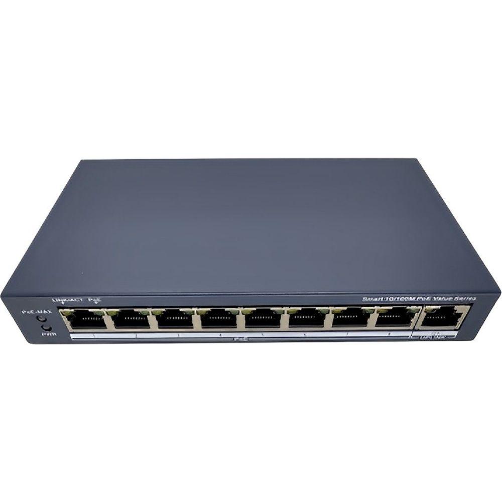 HUB  8 PORTAS HIKVISION DS-3E1309P POE*