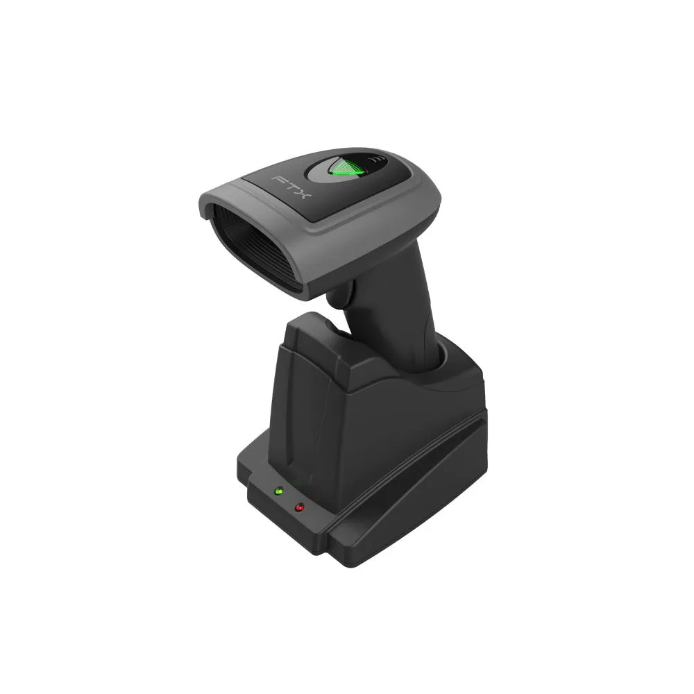 Leitor De Código De Barras Ftx LC123BH5 2D Sem Fio Com Base