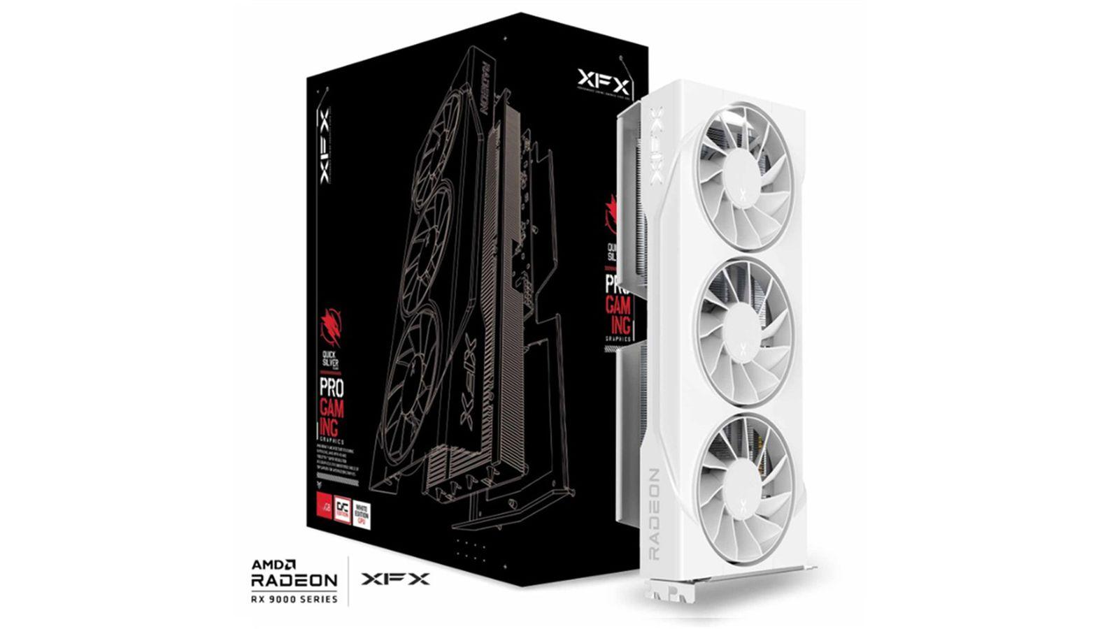 Placa de Video 16GB EXP. RX-9060XT XFX Swift Triple OC White RX-96TS316W7