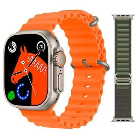 Relogio Blulory Glifo 9 do 49mm Laranja