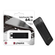 Anúncio: Pen Drive 64gb Kingston Dt70 Usb-C Preto