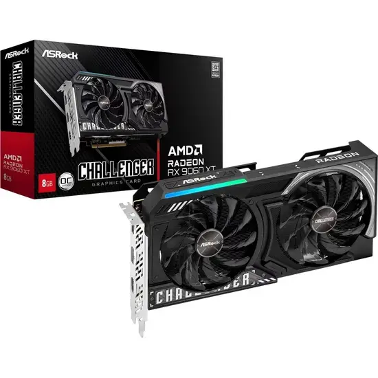 Placa de Video 8GB EXP. RX9060XT Asrock Challenger Oc 90-GA5TZZ-00UAN