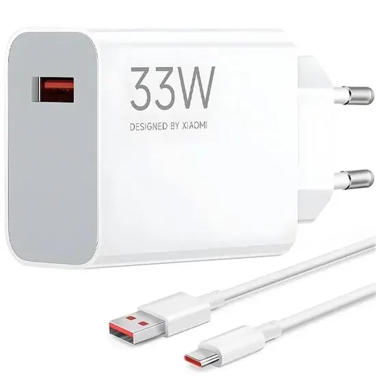 Carregador P/Cel Xiaomi 33W USB-A MDY-16 Bra + Cabo