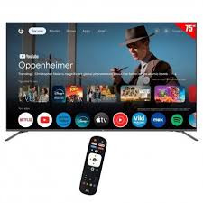 TV Qled 75" Mtek MKQ75FSGU 4K Smart Google Wi-Fi Bluetooth