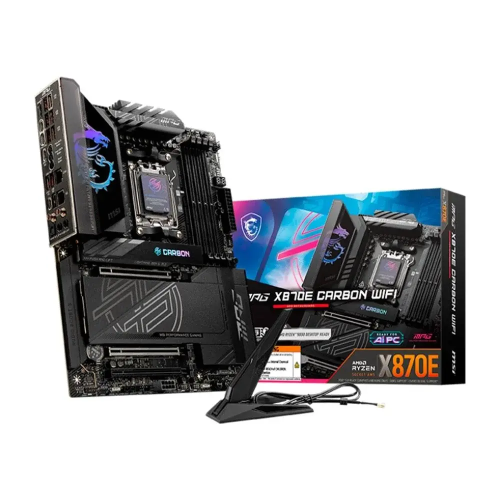 Anúncio: Placa Mãe MSI MPG X870E Carbon AMD AM5 DDR5 Wi-Fi 7 MPG X870E