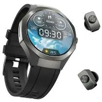 Relógio G-Tide R9 Edge Cinza Com Fone Bluetooth IP68 E Anc