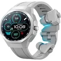 Relógio G-Tide R9 Edge Silver Com Fone Bluetooth IP68 E Anc
