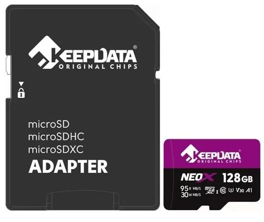 Memory SD Micro 128GB Keepdata Neox A1 V30  95MB