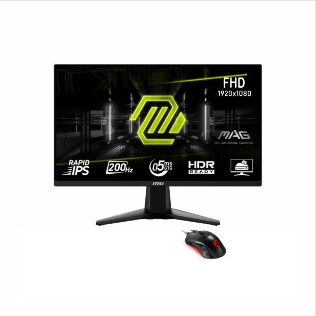 Monitor Gamer MSI Optix G255F E20 24.5" Full HD IPS 200Hz 1ms Tela Plana + Mouse