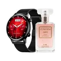 Relogio G-Tide Romance Pr BR + Zoor Perfume