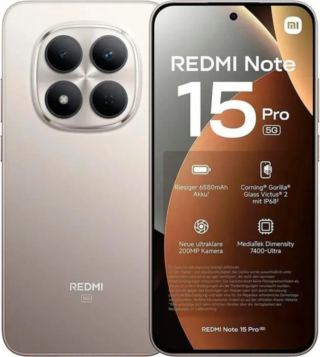 Celular Xiaomi Note 15 Pro 8/256GB 5G Prata